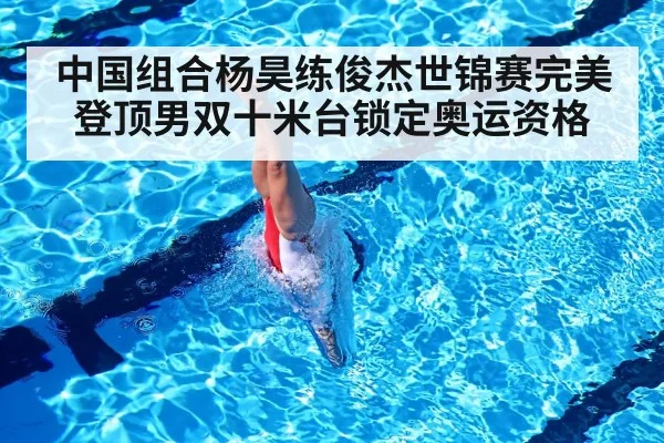中国组合杨昊练俊杰世锦赛完美登顶男双十米台锁定奥运资格